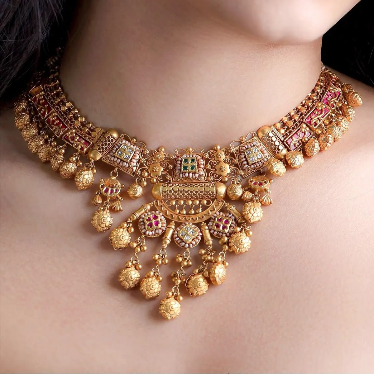 Gold Necklace Set